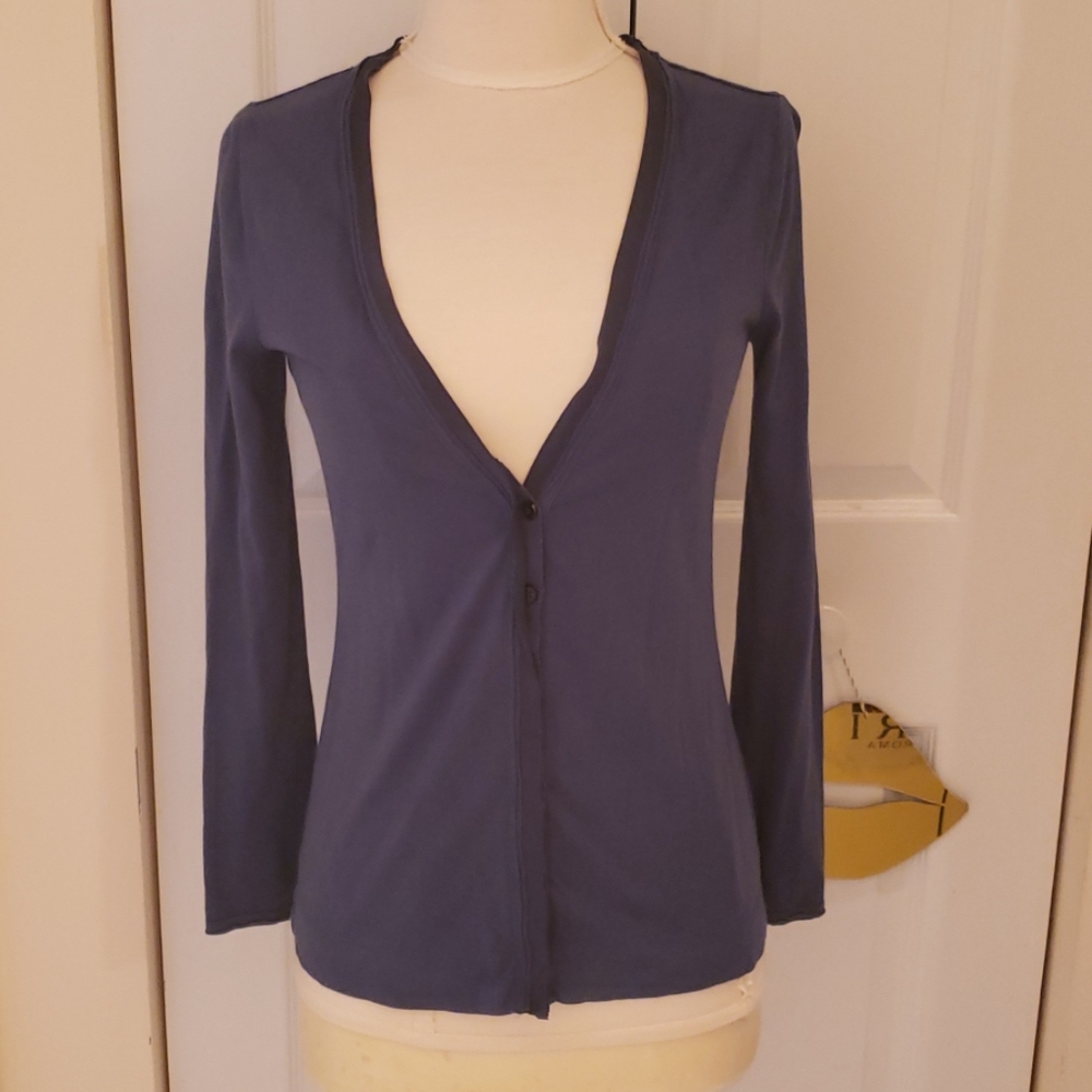 Boden Blue Cardigan Sweater